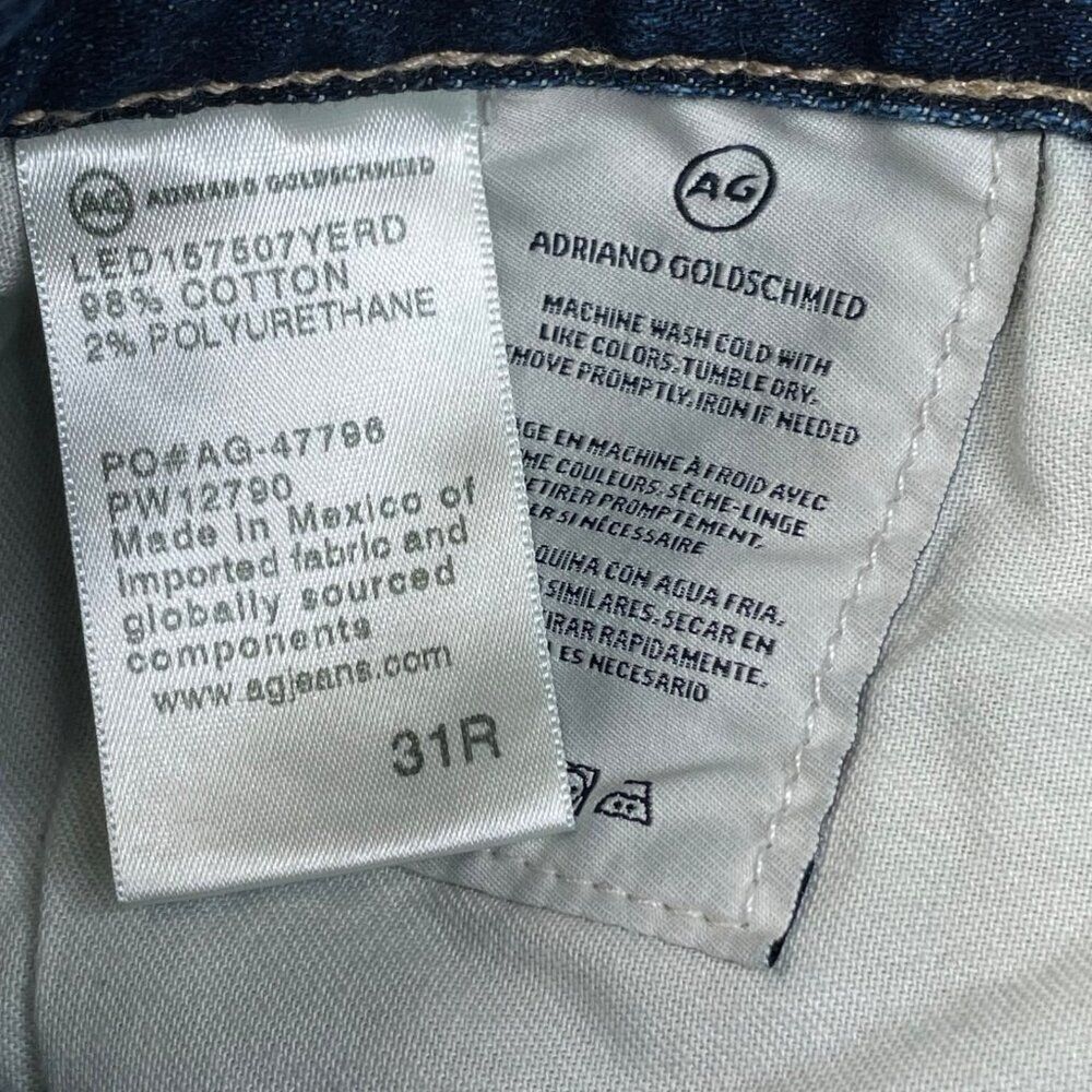 AG Adriano Goldschmied The Ex-Boyfriend Slouchy Slim Jean Distress Womens 31 - Picture 4 of 8